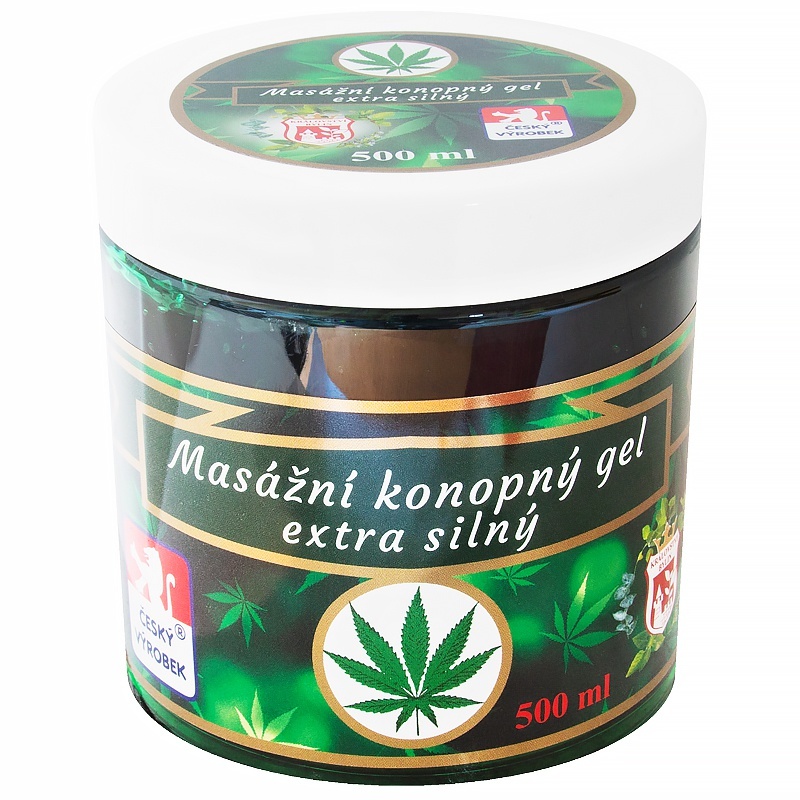Fresh Air Cannabis masážní konopný gel Extra silný 500 ml