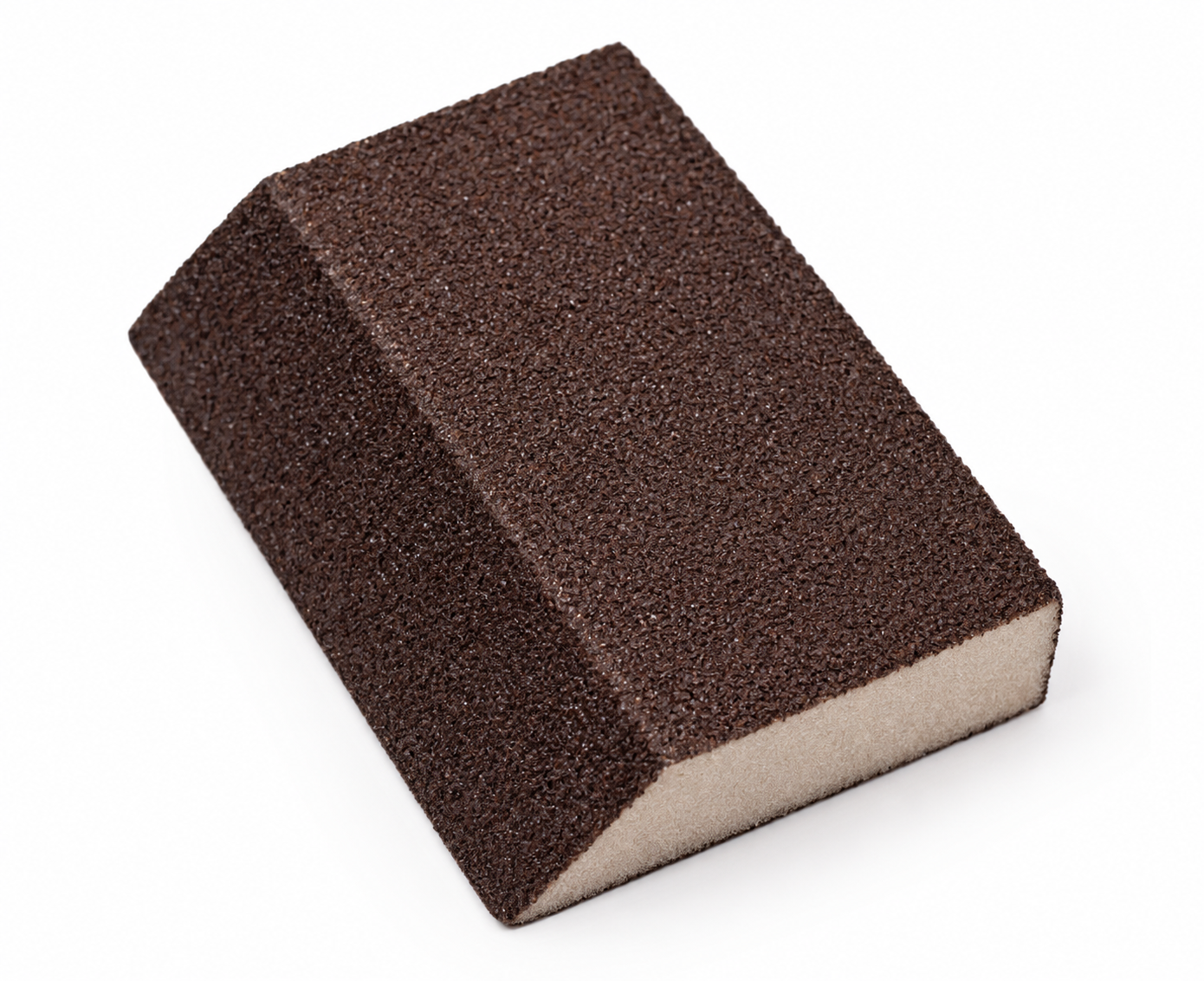 Nakida brusný blok P80 pěnový 120 × 90 × 25 mm, zkosený, hnědý