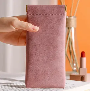 Nakida Ek-004 Měkké pouzdro na brýle s pružinou - růžová