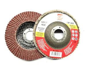 Eurosonic Lamelový Brusný Kotouč, 125x22,2mm, Zrnitost A60, na Kov, Dřevo a Plast