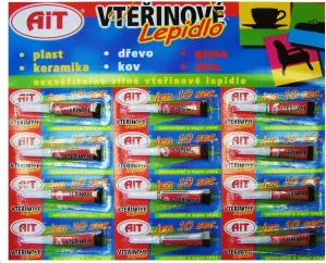 AIT vteřinové lepidlo 2g 12 ks | Vteřinové lepidlo 2g | Lepidlo AIT
