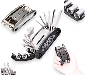 QiiM Multitool na kolo 16v1 - Sada nářadí pro cyklisty, multifunkční klíče