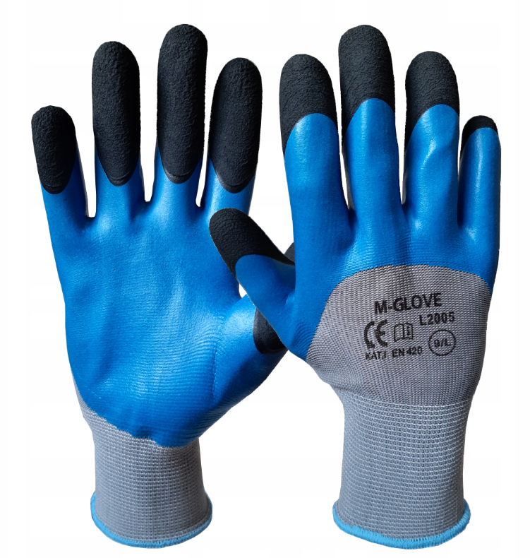 Pracovní rukavice M-Glove L2005 latexové pěnové voděodolné vel. 11 (XXL)