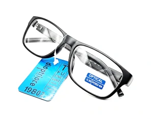 Dioptrické brýle na dálku SURGLASS DE LUXE, mínusové -2.50 dioptrie, černé plastové unisex rámečky