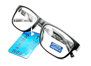 Dioptrické brýle na dálku SURGLASS DE LUXE, mínusové -4.00 dioptrie, černé plastové unisex rámečky