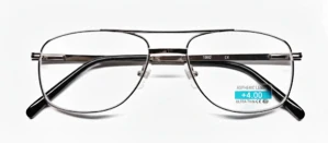 Čtecí dioptrické brýle BLACKEAGLE TR117 dioptrie +4.00 FLEXI černé kovové rámečky unisex