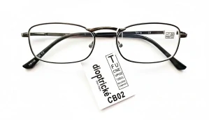 Čtecí dioptrické brýle QiiM TR118 unisex kovové černé FLEXI nožičky, +1,00 dioptrie