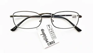 Čtecí dioptrické brýle QiiM TR118 unisex kovové černé FLEXI nožičky, +2,00 dioptrie