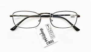 Čtecí dioptrické brýle QiiM TR118 unisex kovové černé FLEXI nožičky, +2,50 dioptrie