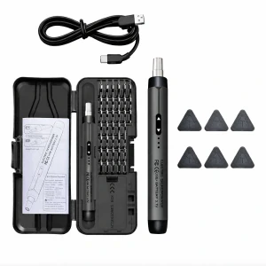 Nakida elektrický přesný šroubovák USB-C 46dílná sada 150 RPM 0,3 Nm