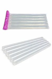 QiiM transparentní tavné lepící tyčinky 11 mm 200 mm do tavné pistole 6 ks