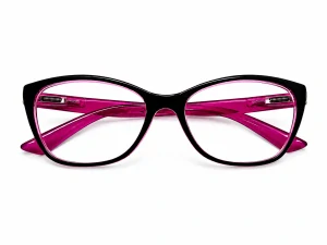 Dioptrické brýle JingGlass DE LUXE TL8822 Flexi, růžové, plastové, (+1,00 dioptrie), dámské