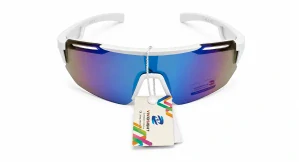Dětské sluneční brýle Vividsight T03-6305, bílý matný rám / modro-fialová skla, Cat.3
