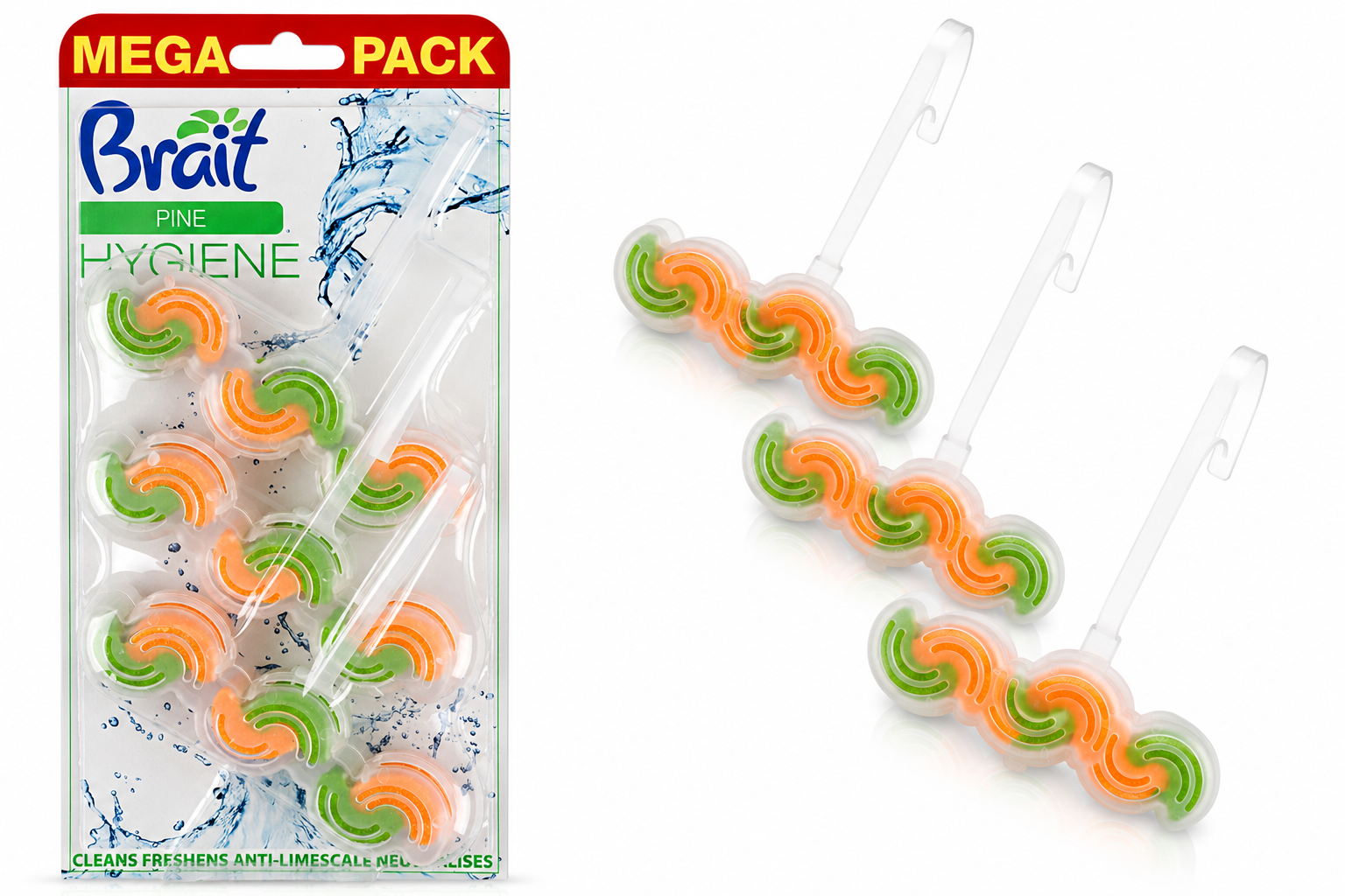 Brait WC Pine Mega Pack 3 x 45 g