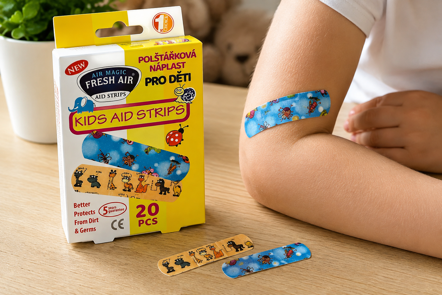 Fresh Air polštářkové náplasti Kids 20 ks – zvířátka