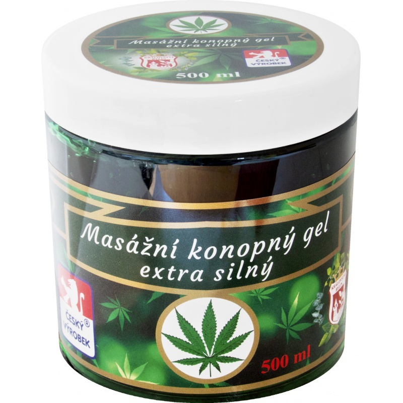 Fresh Air Cannabis masážní konopný gel Extra silný 500 ml