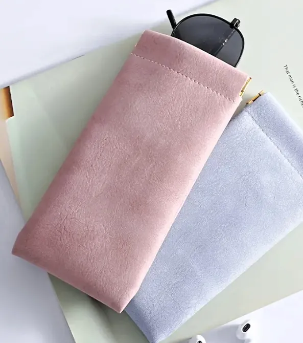 Nakida Ek-004 Měkké pouzdro na brýle s pružinou - růžová