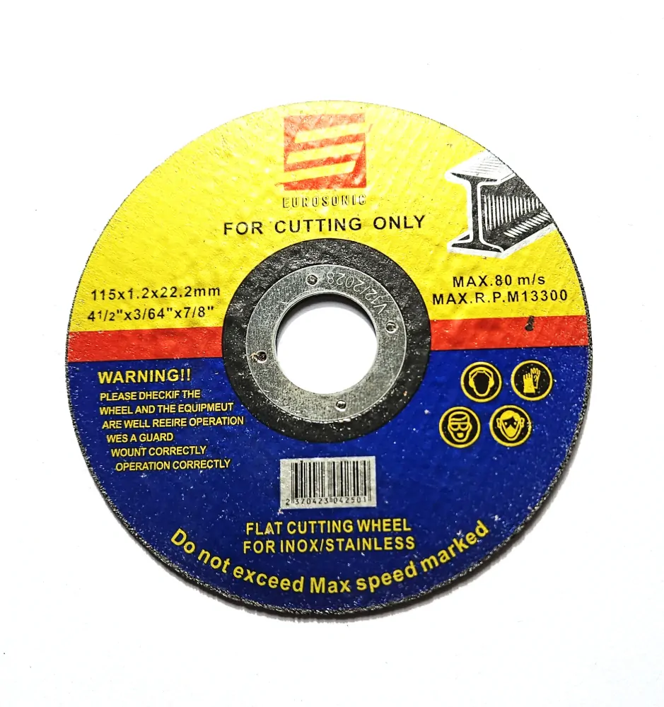 Eurosonic Řezný Kotouč na Kov, 115x1,2x22,2mm, 13300 ot/min, Pro Železo a Ocel