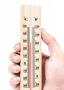 Qiim B023 Dřevěný Teploměr Venkovní/Vnitřní, -40°C až +50°C, 20 cm