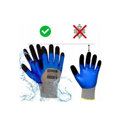 Pracovní rukavice M-Glove L2005 latexové pěnové voděodolné vel. 11 (XXL)