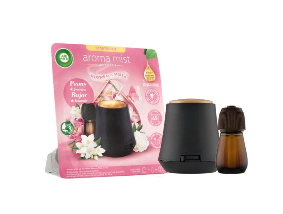 Air Wick aroma difuzér + náplň Pivoňka a jasmín 20 ml