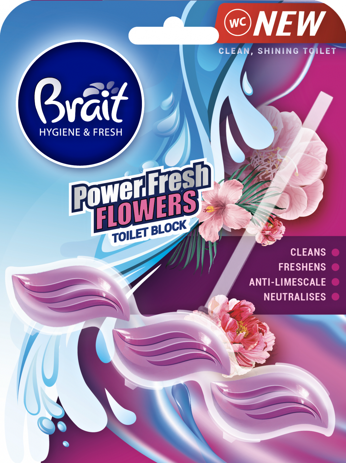 Brait WC Power Fresh květy 39 g