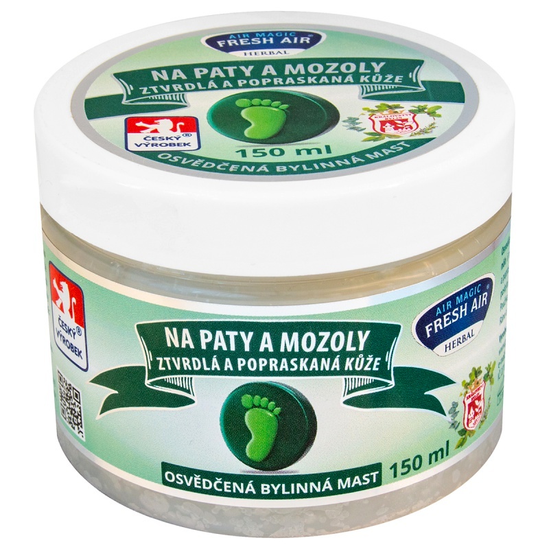 Fresh Air bylinná mast na paty a mozoly 150 ml