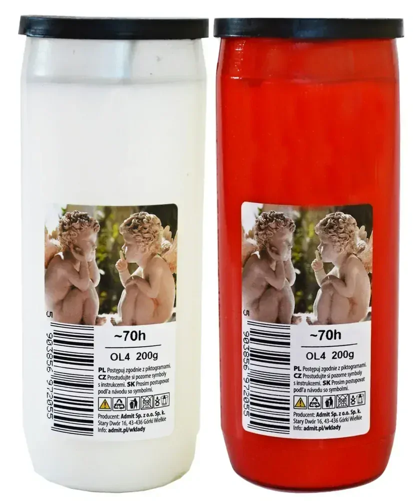 Admit Olejová svíce, 200 g, OL-4, červená