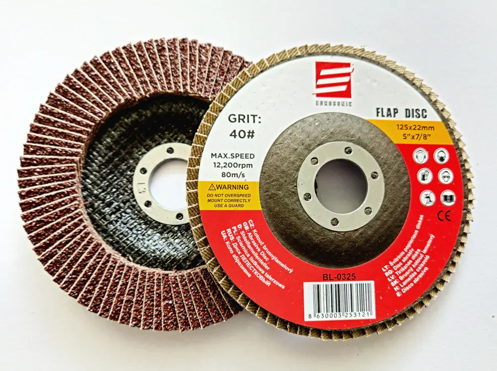 Eurosonic Lamelový Brusný Kotouč, 125x22,2mm, Zrnitost A40, 12200 ot/min