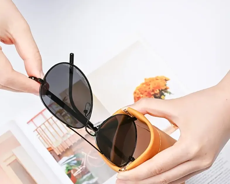 Nakida Ek-004 Měkké pouzdro na brýle s pružinou - růžová