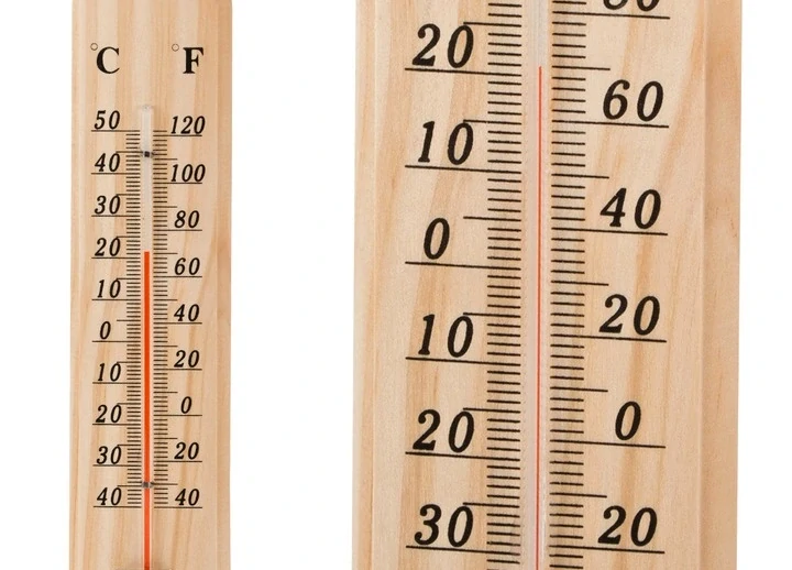 Qiim B023 Dřevěný Teploměr Venkovní/Vnitřní, -40°C až +50°C, 20 cm
