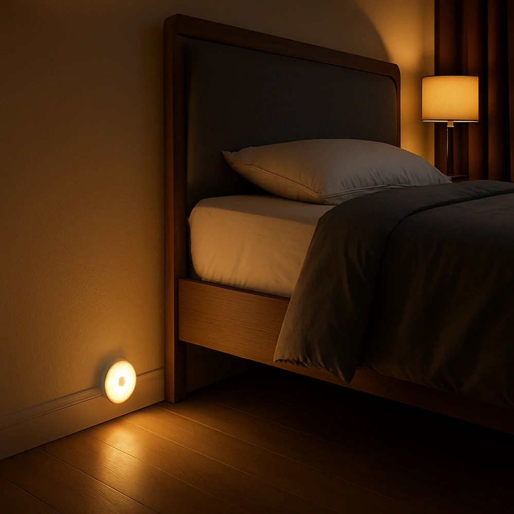 Nakida 20720 – USB nabíjecí LED noční světlo s pohybovým senzorem, teplá bílá, 85 mm