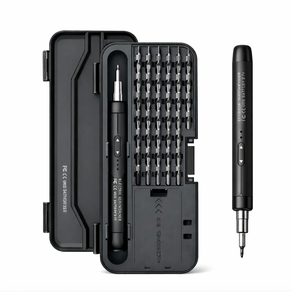 Nakida elektrický přesný šroubovák USB-C 46dílná sada 150 RPM 0,3 Nm