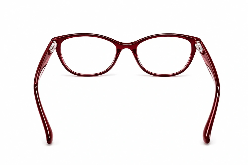 Dioptrické brýle JingGlass DE LUXE TL8822 Flexi, červené, plastové, (+3,00 dioptrie), dámské