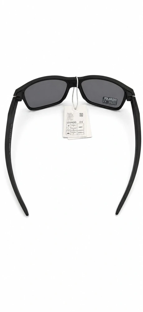 Polarizační unisex sluneční brýle ZHglasses C04-6410 se šedými skly, matný černý rámeček, UV400, Cat.3
