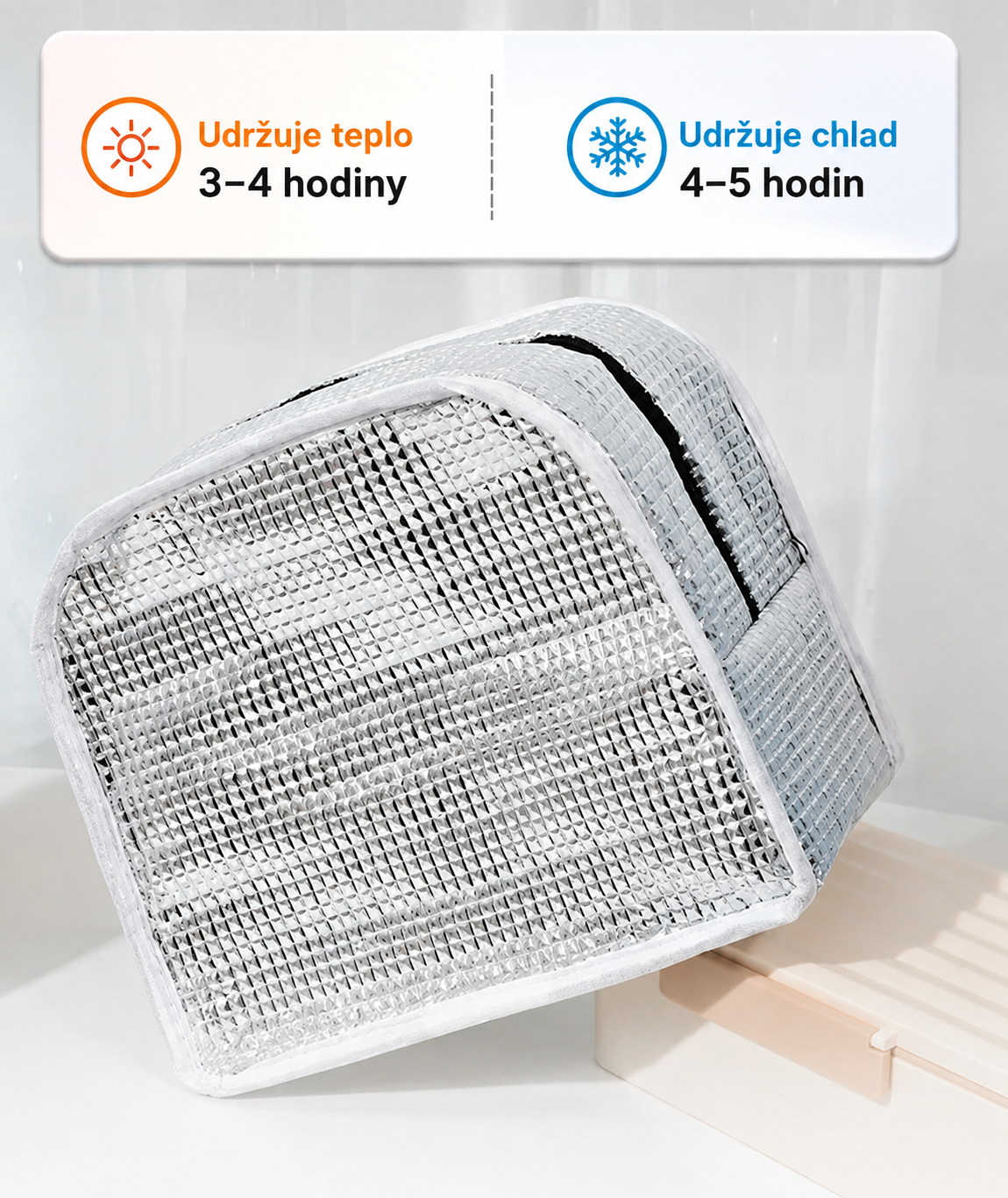 Nakida CB236G Chladící taška 6L – Přenosná izolační taška na piknik, výlet a nákup, Grey
