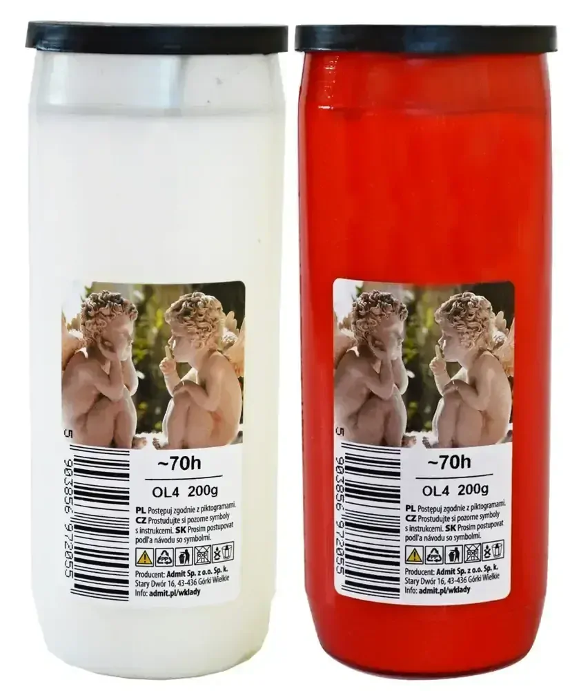Admit Olejová svíce, 200 g, OL-4, bílá