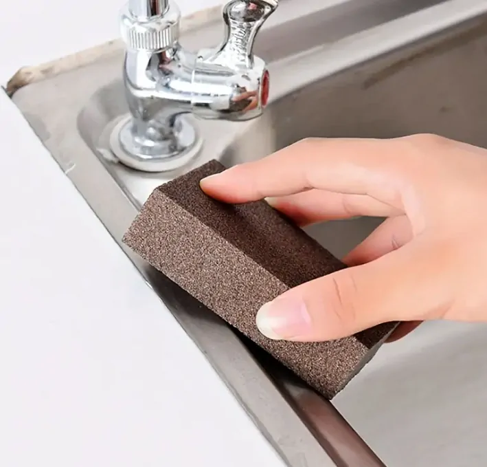 QiiM Magic - Magická houbička na nádobí, hnědá, 5ks