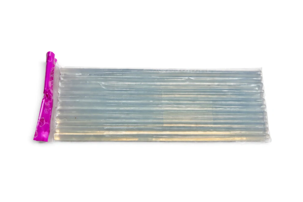 QiiM transparentní tavné lepící tyčinky 7 mm 200 mm do tavné pistole 10 ks