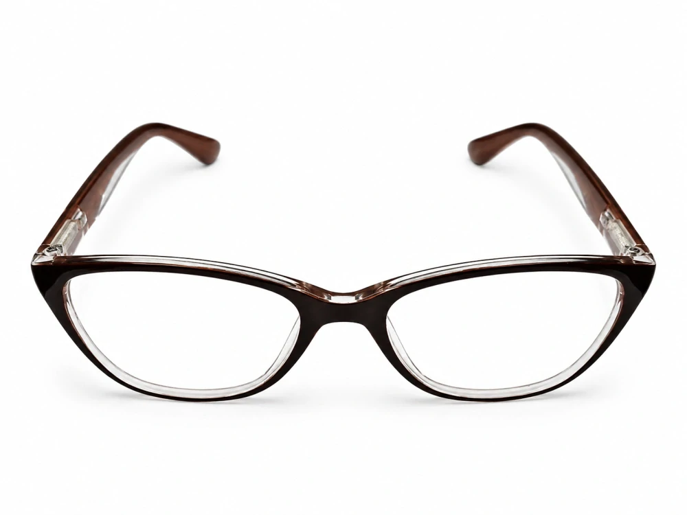 Dioptrické brýle JingGlass DE LUXE TL8822 Flexi, hnědé, plastové, (+1,00 dioptrie), unisex