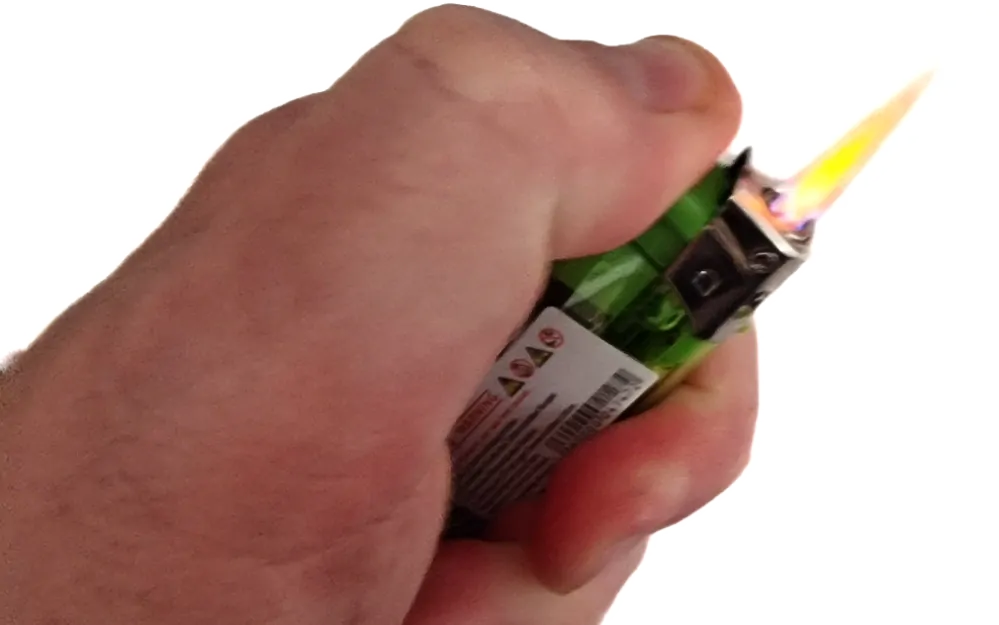 Zapalovač QiiM Turbo 472 transparent, plnící, 1ks
