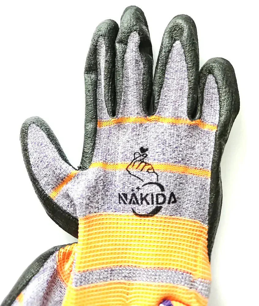 Pracovní rukavice QiiM HT-5967, vel. 8, černá/barevná