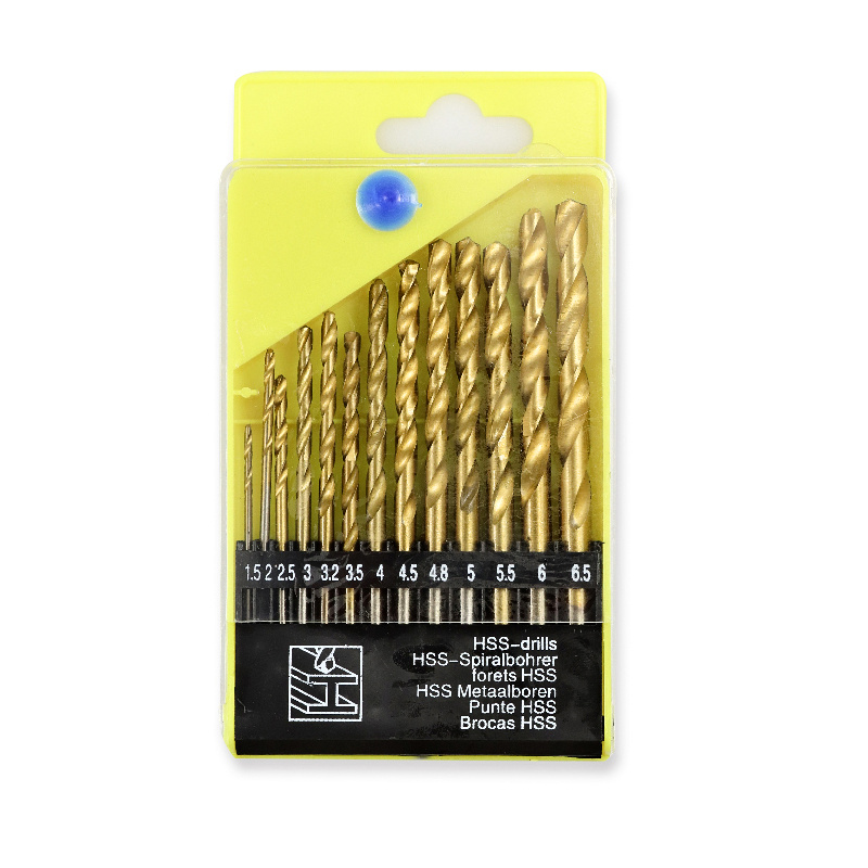 QiiM TP-101 vrtáky HSS na železo sada 13ks, 1,5-6,5mm