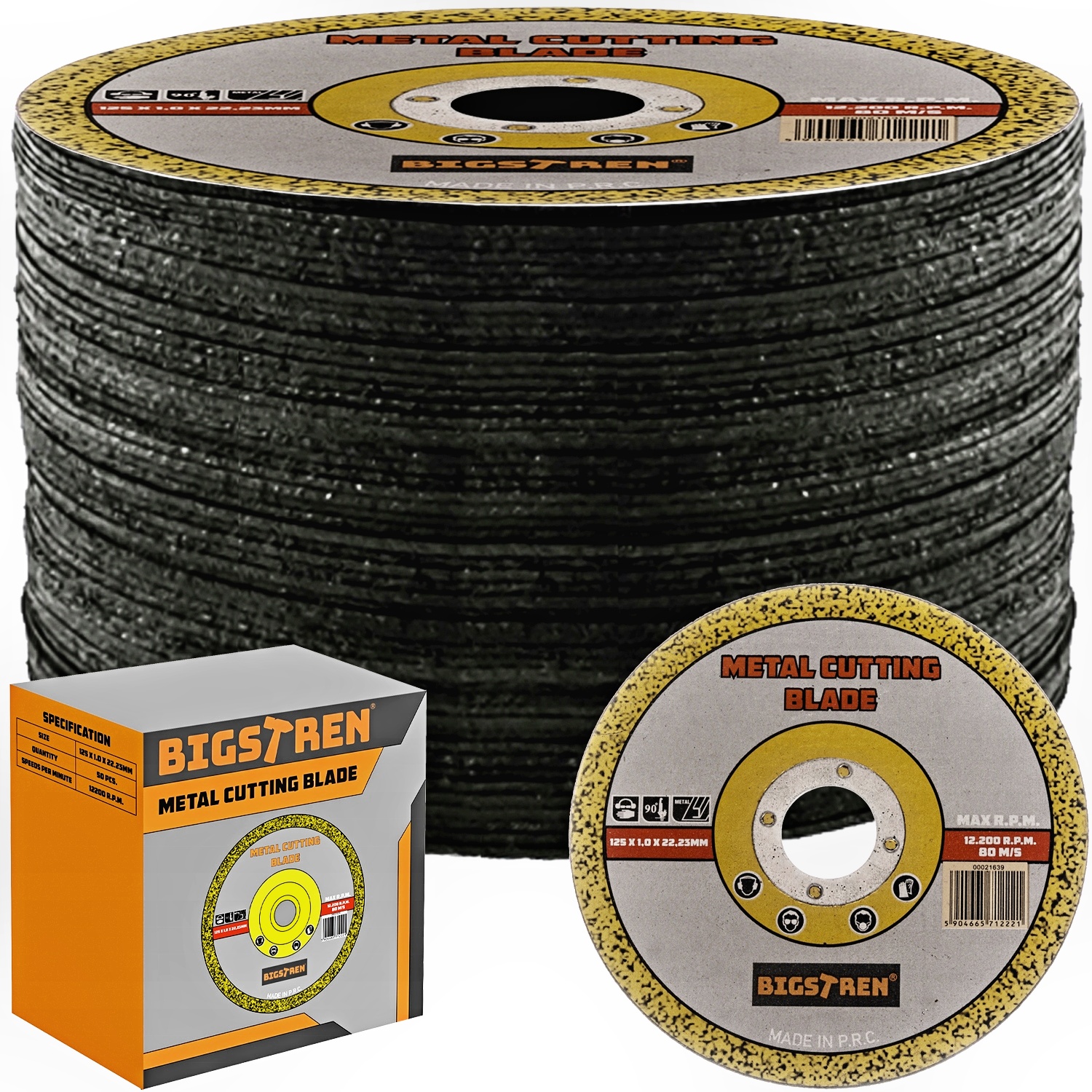 Kotouč Bigstren Metal steel 125 x 1,0 x 22,2mm 