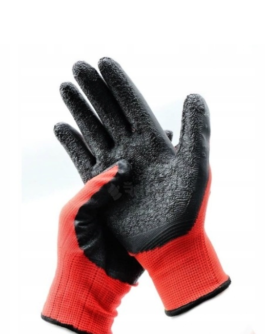 Pracovní rukavice Nakida R2001 | červeno-černé | vel. 11 (XXL) | latexové