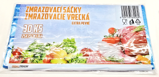 Zamrazovací sáčky ObalTrade 25x35 cm (3 litry, 30 kusů) s popisovatelným polem