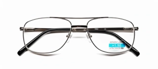 Čtecí dioptrické brýle BLACKEAGLE TR117 dioptrie +1.50 FLEXI černé kovové rámečky unisex